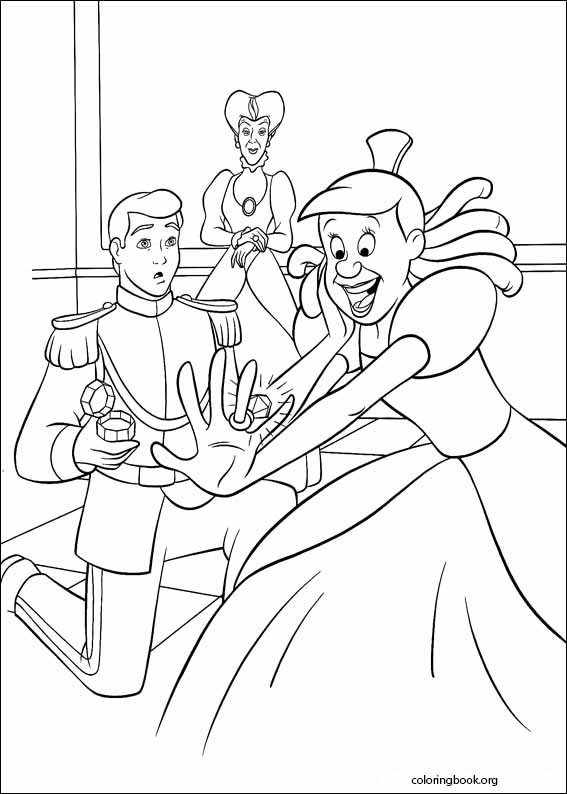 Cinderella coloring page (056)
