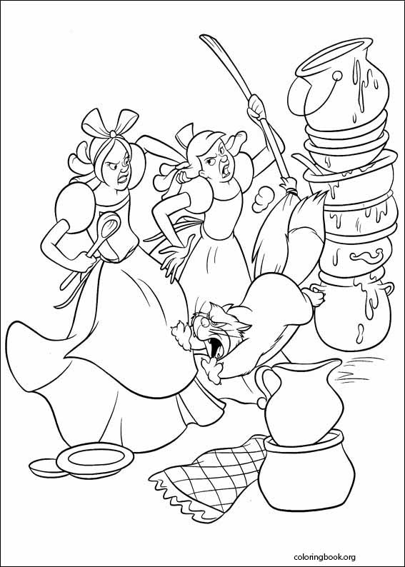 Cinderella coloring page (076)
