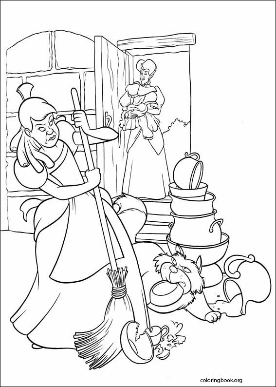 Cinderella coloring page (077)