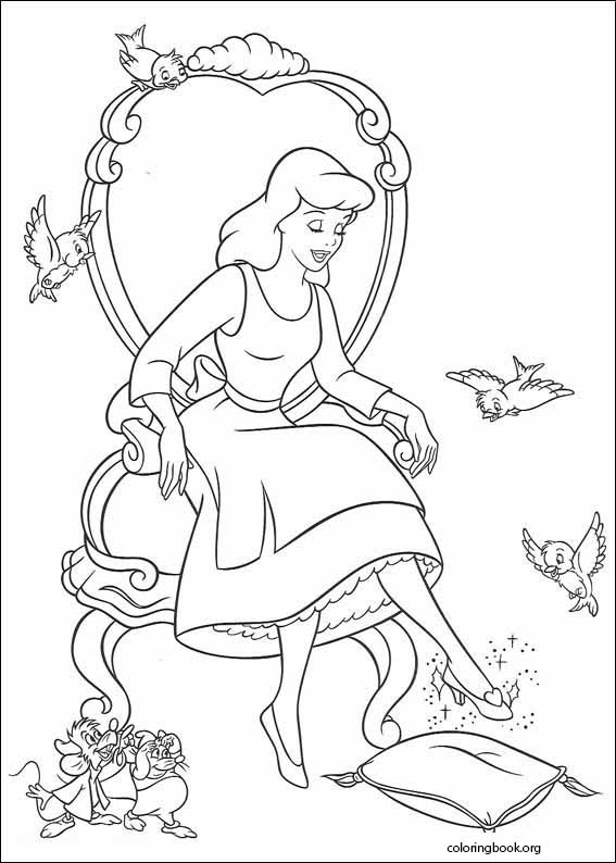 Cinderella coloring page (088)