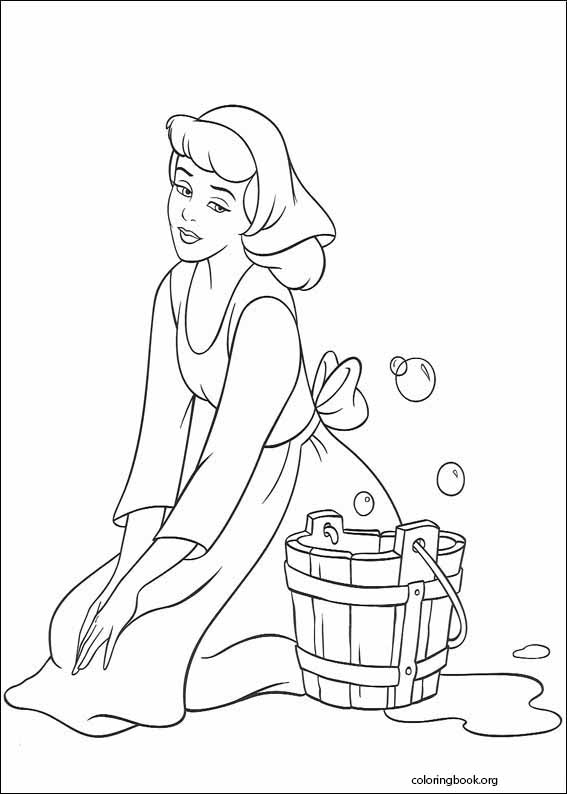Cinderella coloring page (090)