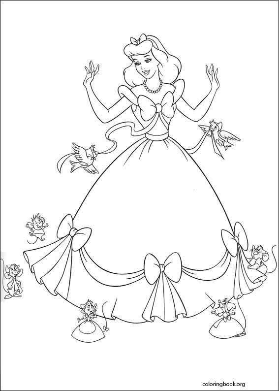 Cinderella coloring page (095)