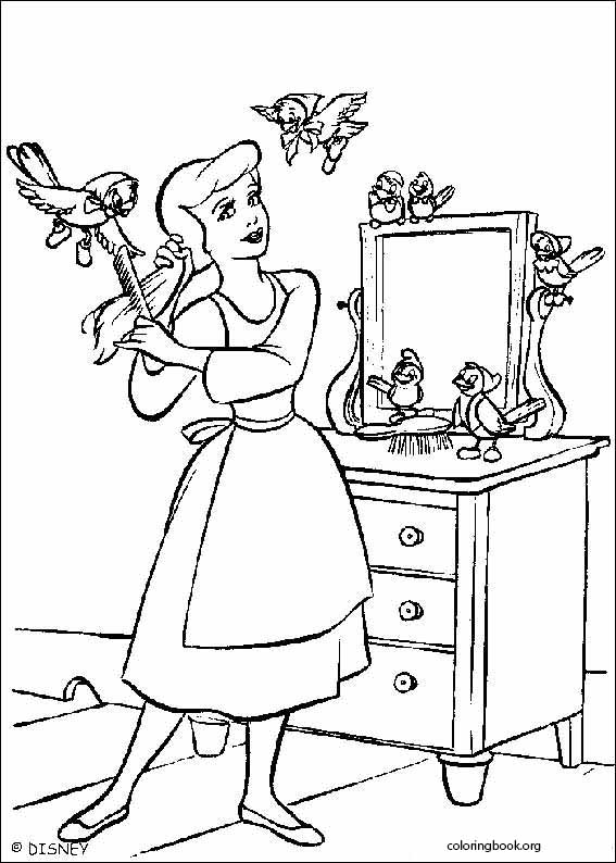 Cinderella coloring page (099)