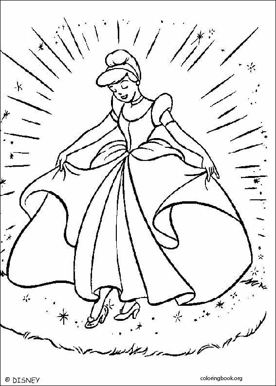 Cinderella coloring page (100)