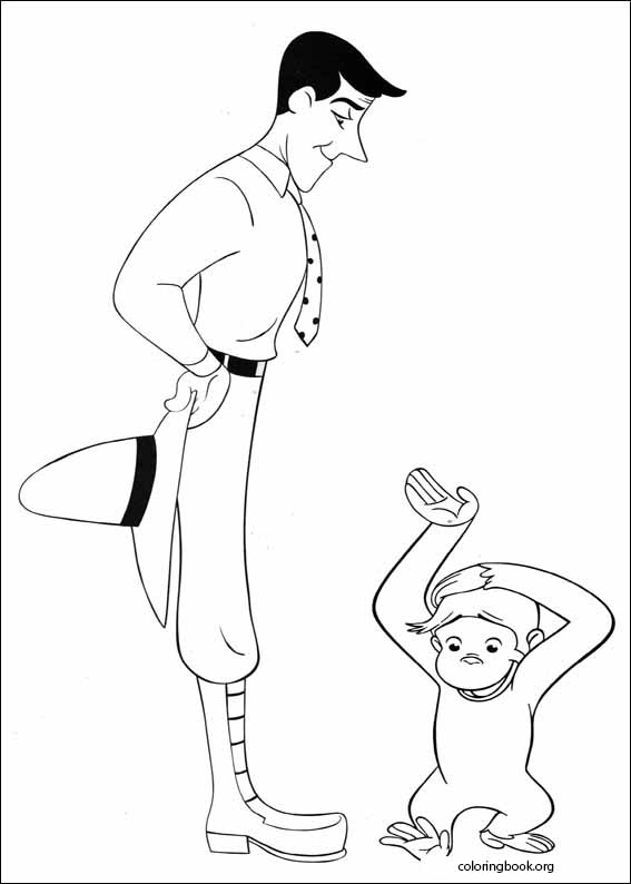 Curious George coloring page (002)