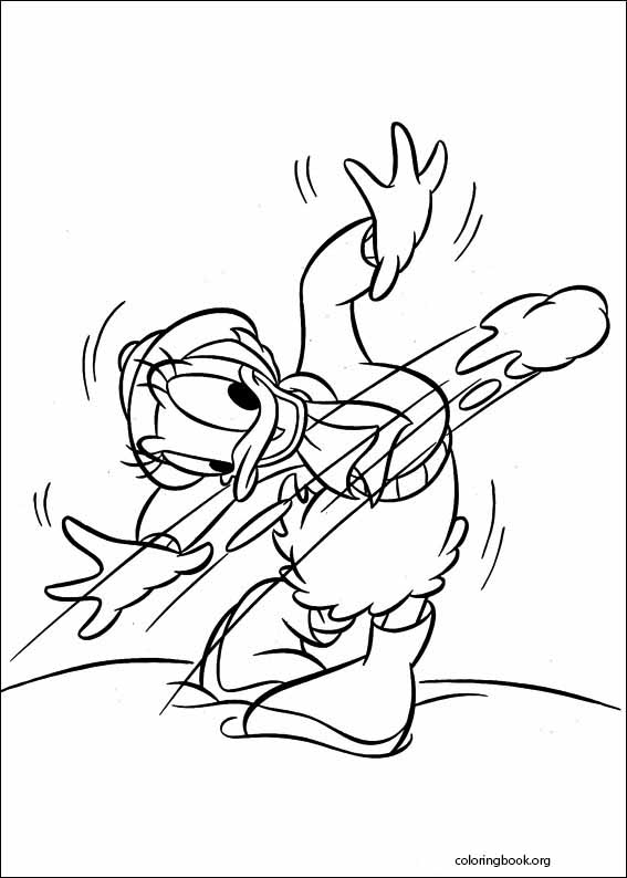 Daisy Duck coloring page (001)