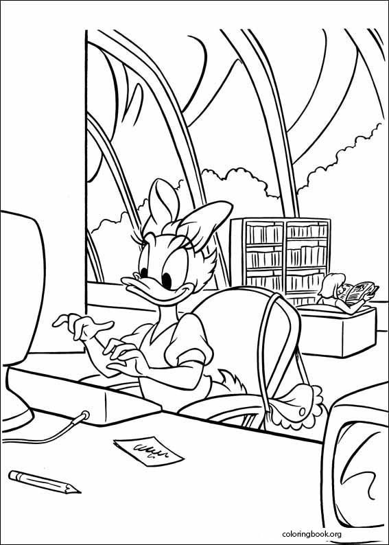 Daisy Duck coloring page (016)