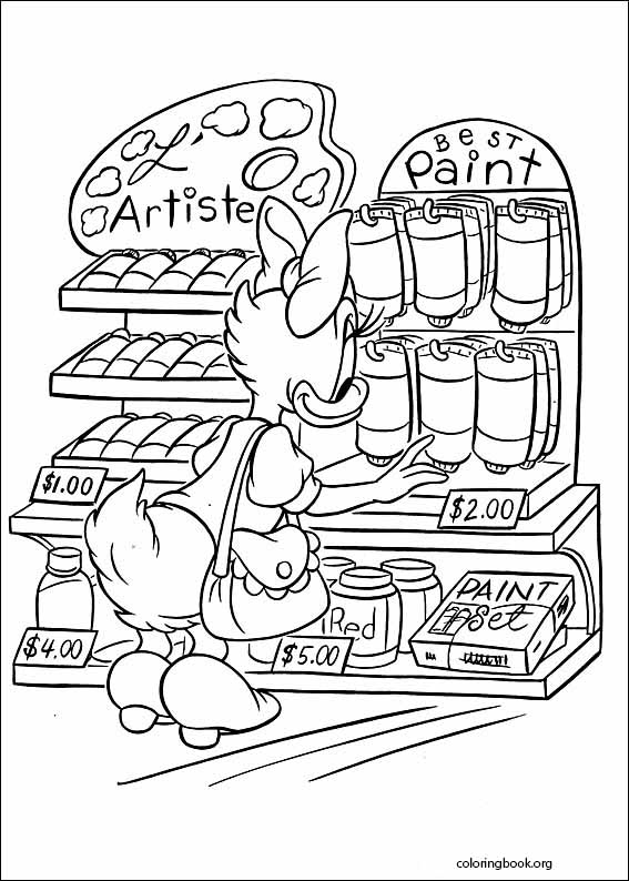 Daisy Duck coloring page (020)