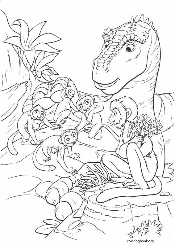 Dinosaur coloring page (030)