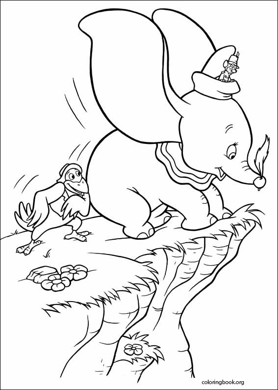 Dumbo coloring page (001)