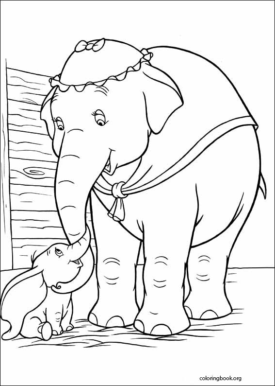 Dumbo coloring page (003)