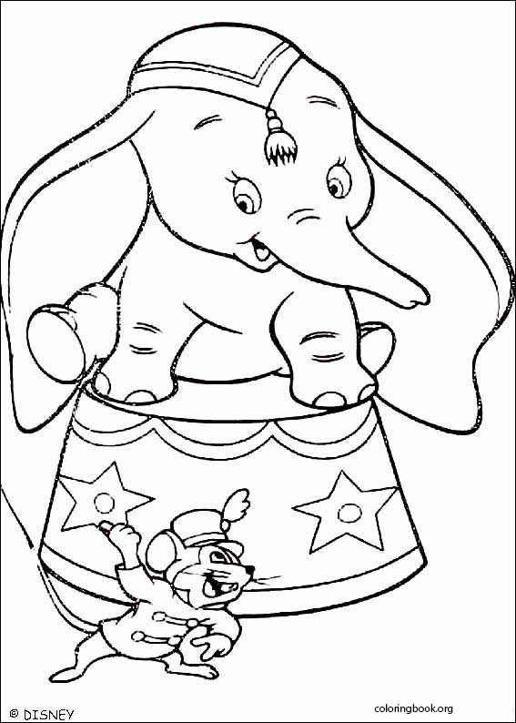 Dumbo coloring page (004)