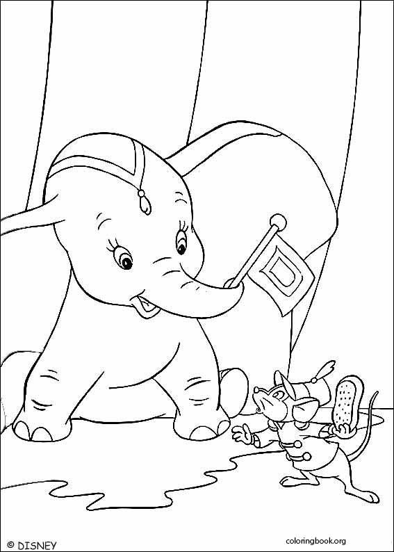 Dumbo coloring page (006)