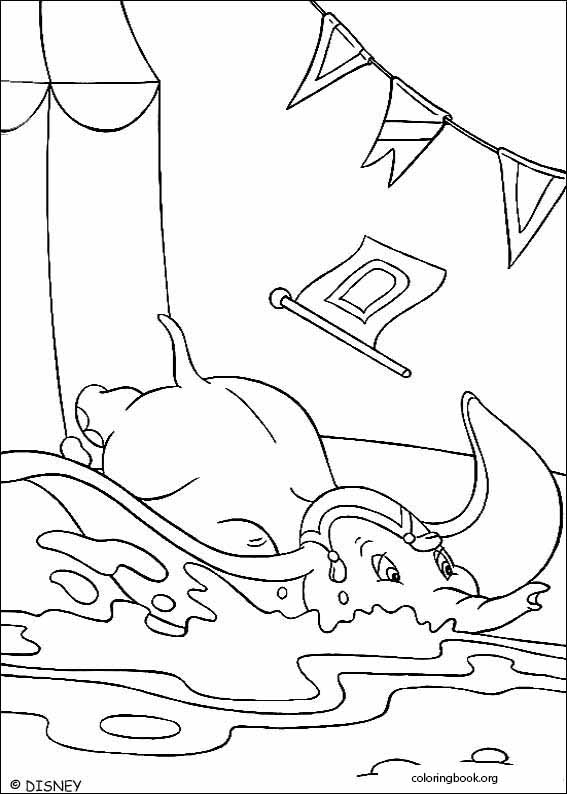Dumbo coloring page (008)