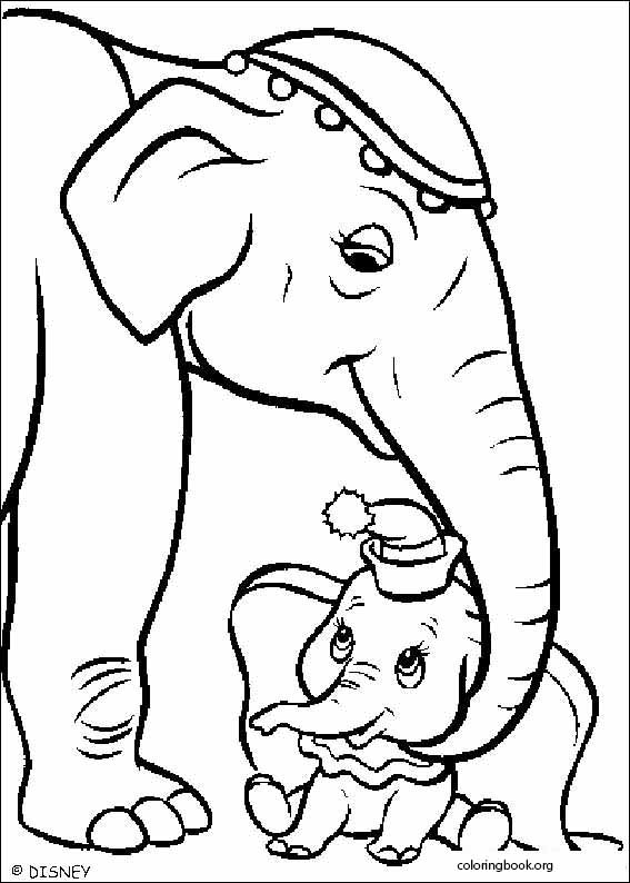 Dumbo coloring page (019)
