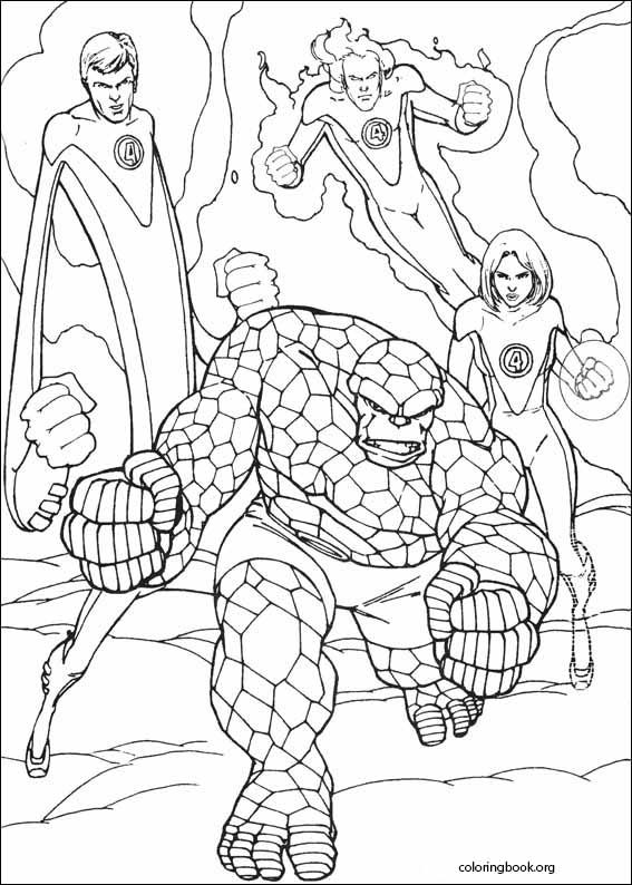 Fantastic Four coloring page (015)