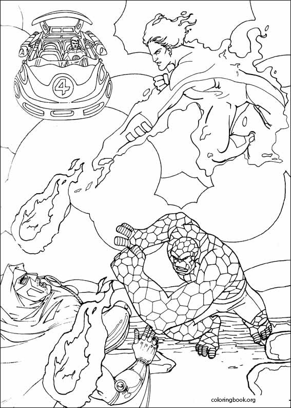 Fantastic Four coloring page (041)