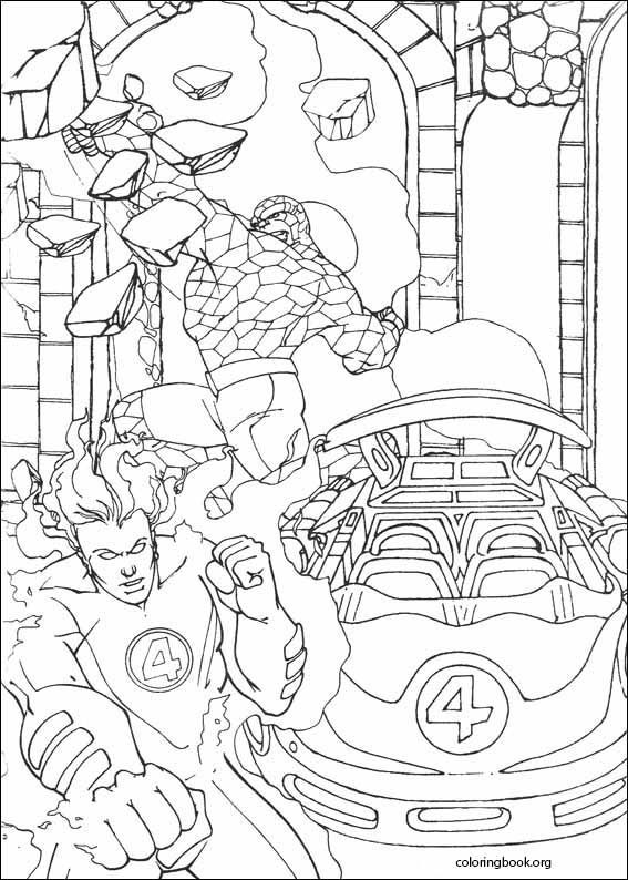 Fantastic Four coloring page (042)