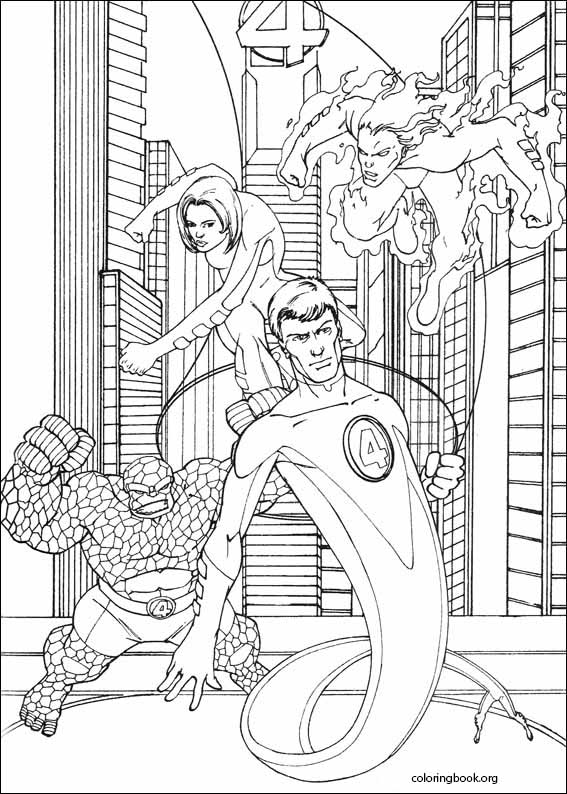 Fantastic Four coloring page (044)