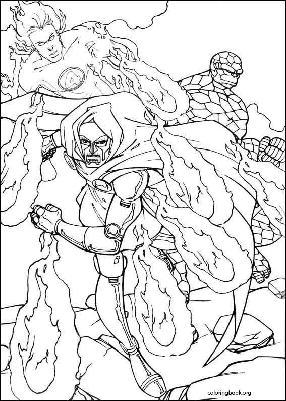 Fantastic Four coloring page (059)