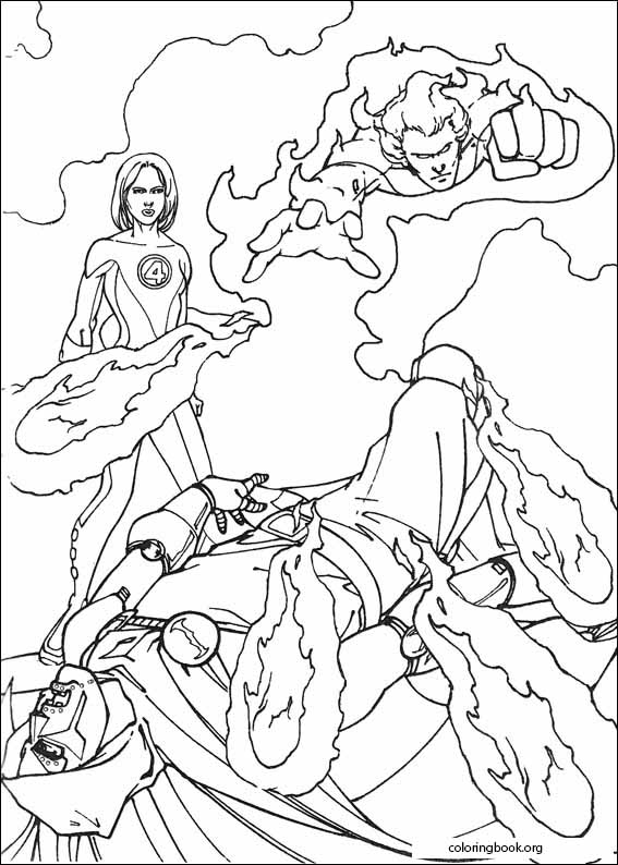 Fantastic Four coloring page (061)