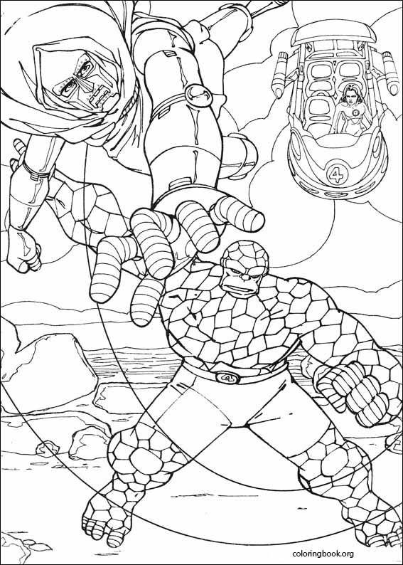 Fantastic Four coloring page (062)