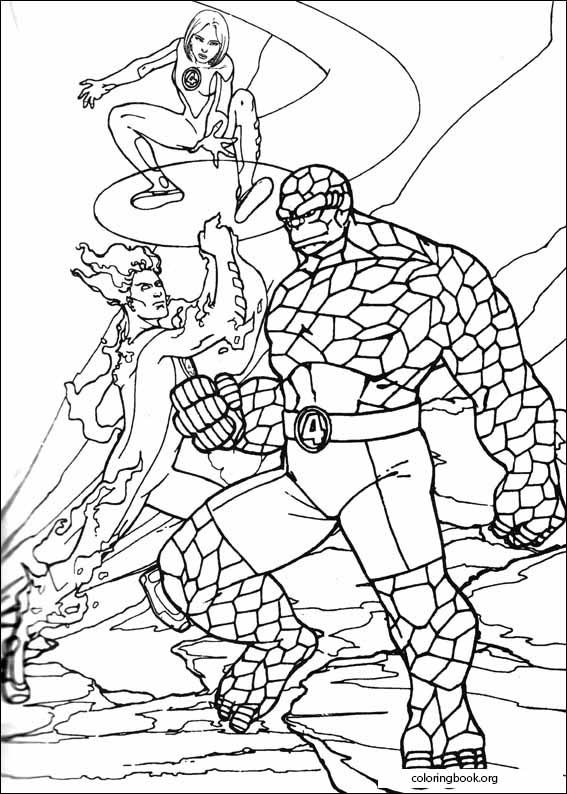 Fantastic Four coloring page (063)