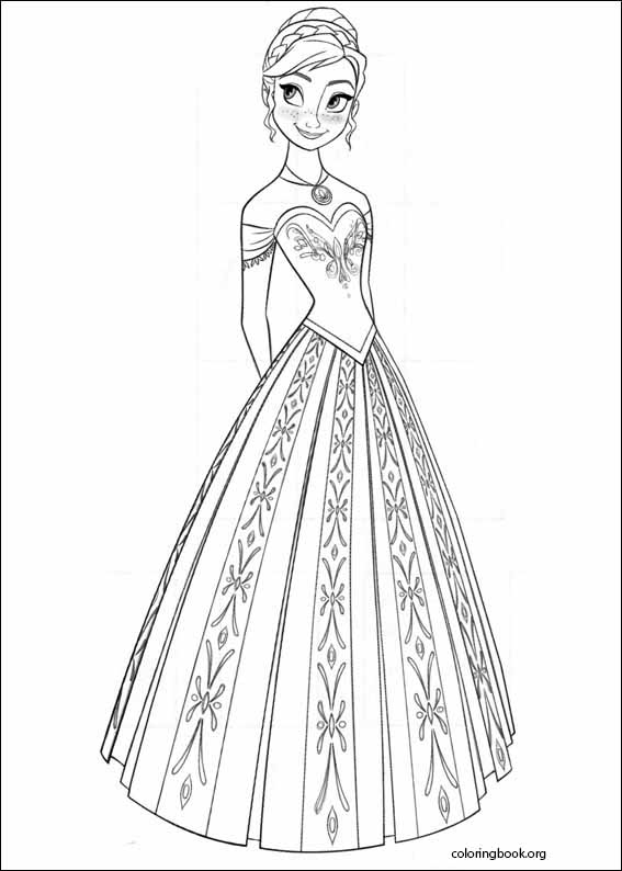 Frozen coloring page (002)