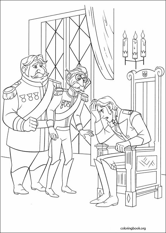 Frozen coloring page (005)