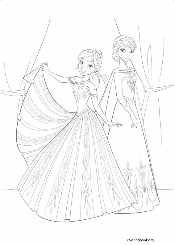 Frozen coloring page (013)