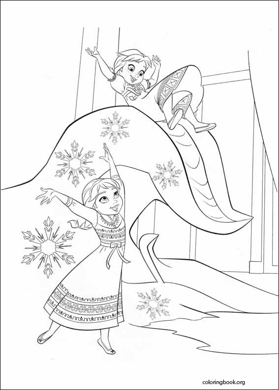 Frozen coloring page (014)