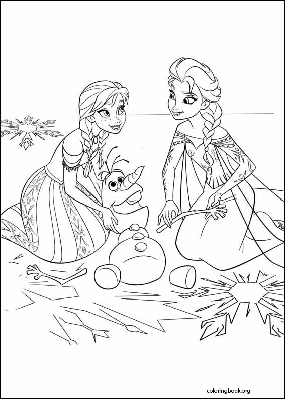 Frozen coloring page (019)