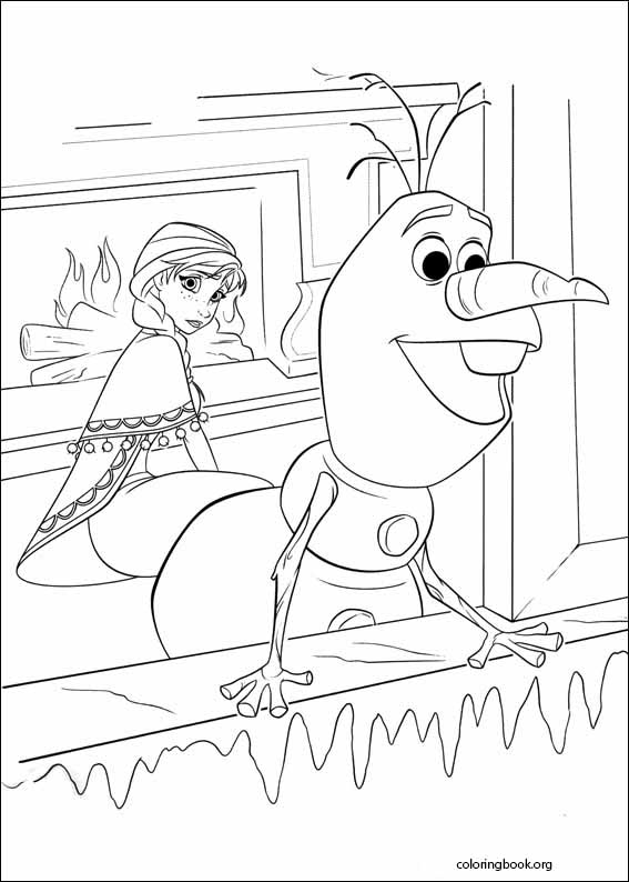 Frozen coloring page (025)