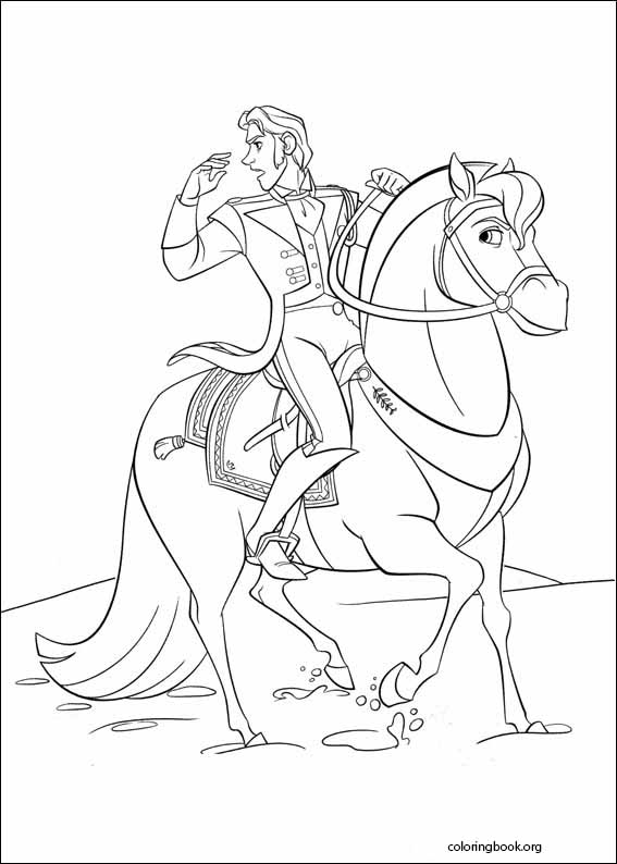 Frozen coloring page (029)