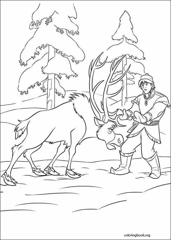 Frozen coloring page (030)
