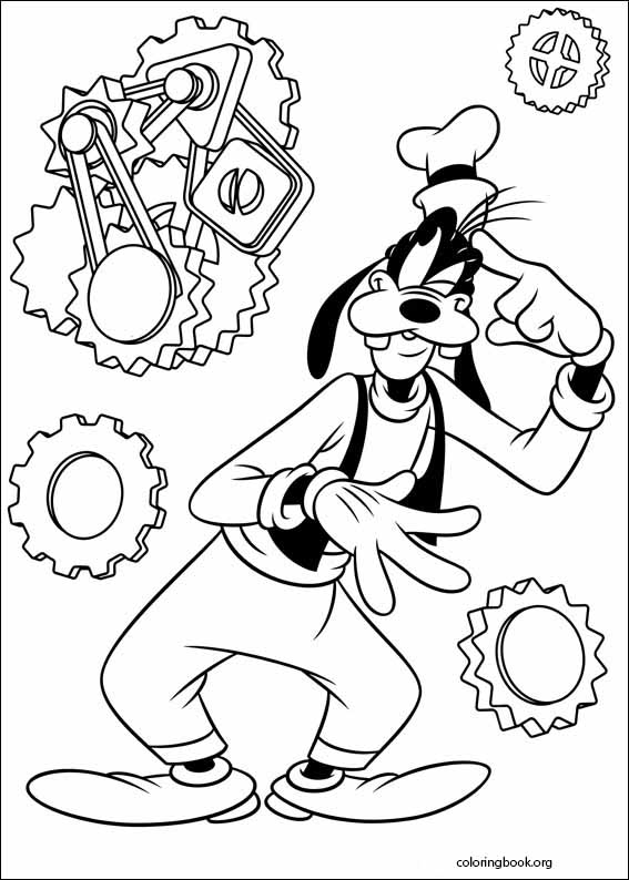 Goofy coloring page (001)