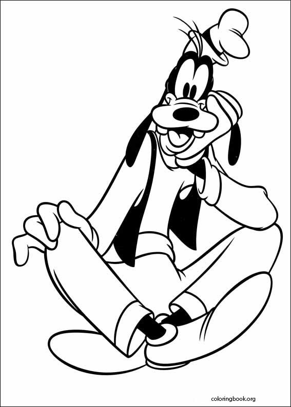 Goofy coloring page (003)