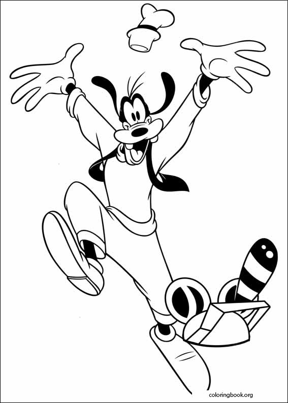 Goofy coloring page (005)