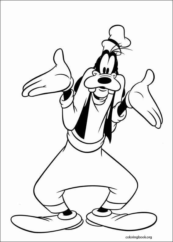 Goofy coloring page (006)