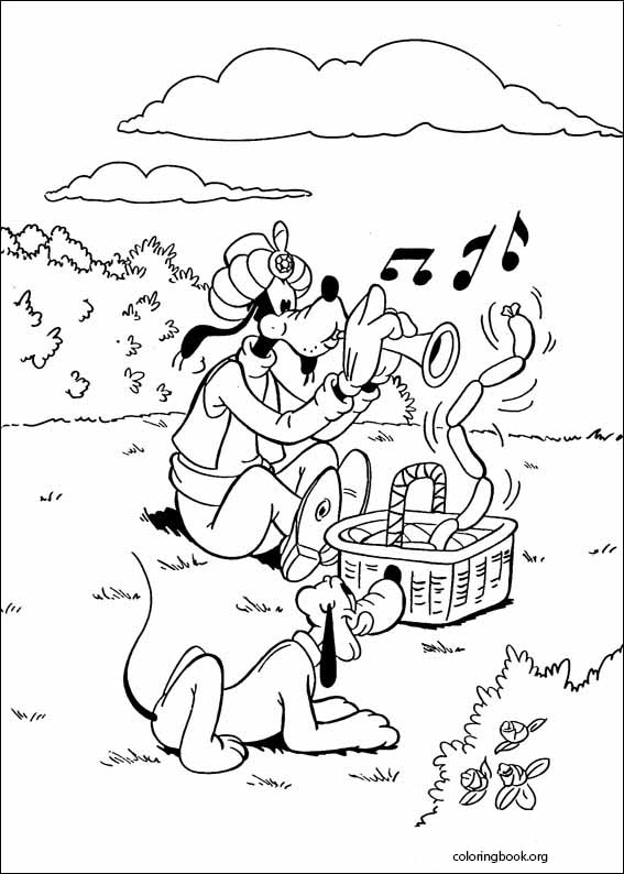 Goofy coloring page (009)