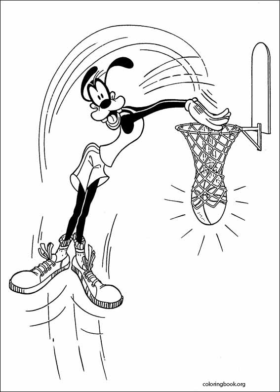 Goofy coloring page (013)