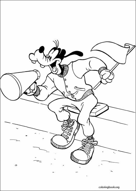 Goofy coloring page (014)