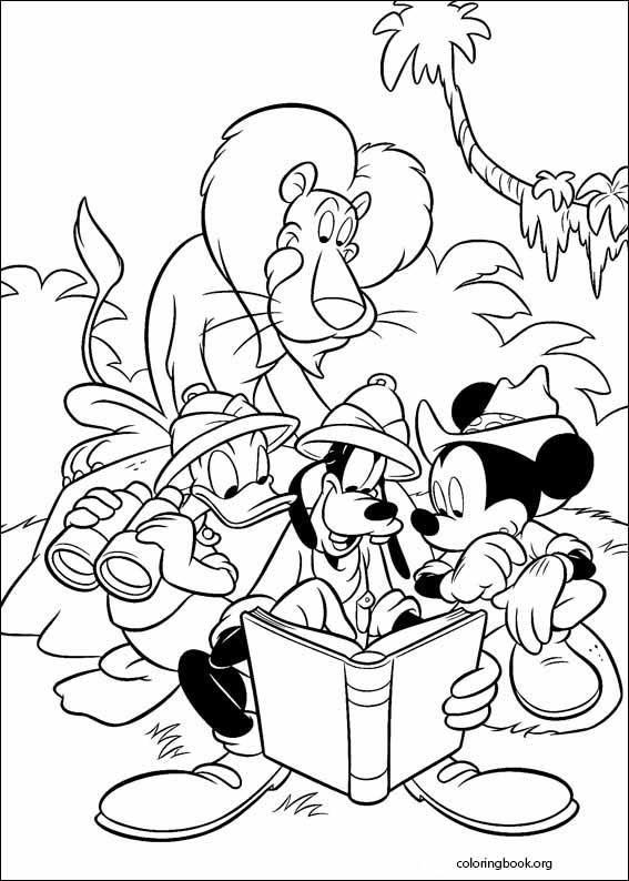 Goofy coloring page (016)