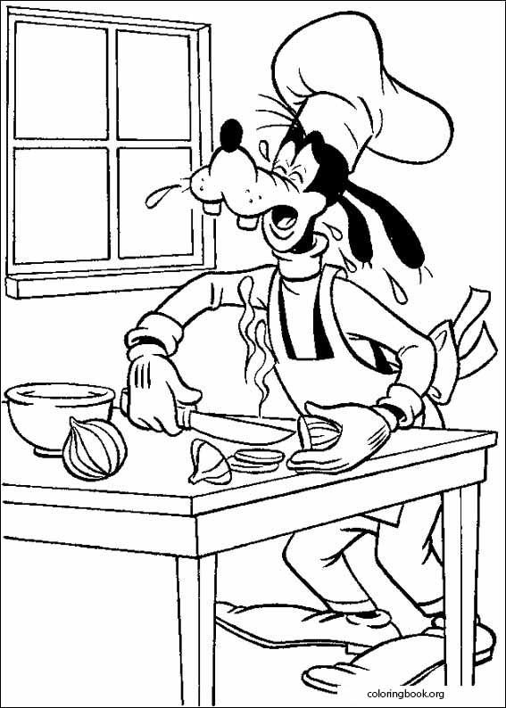Goofy coloring page (017)