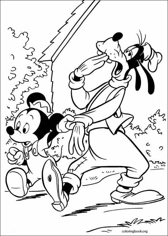 Goofy coloring page (018)