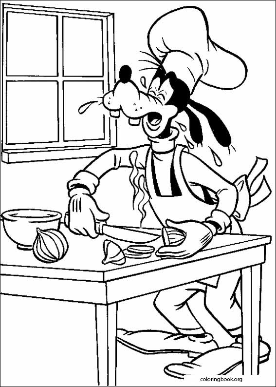 Goofy coloring page (019)