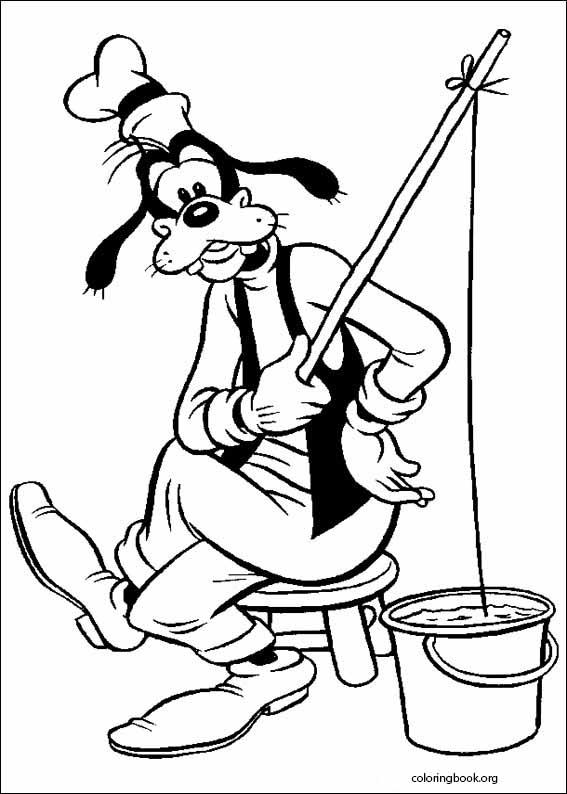 Goofy coloring page (028)