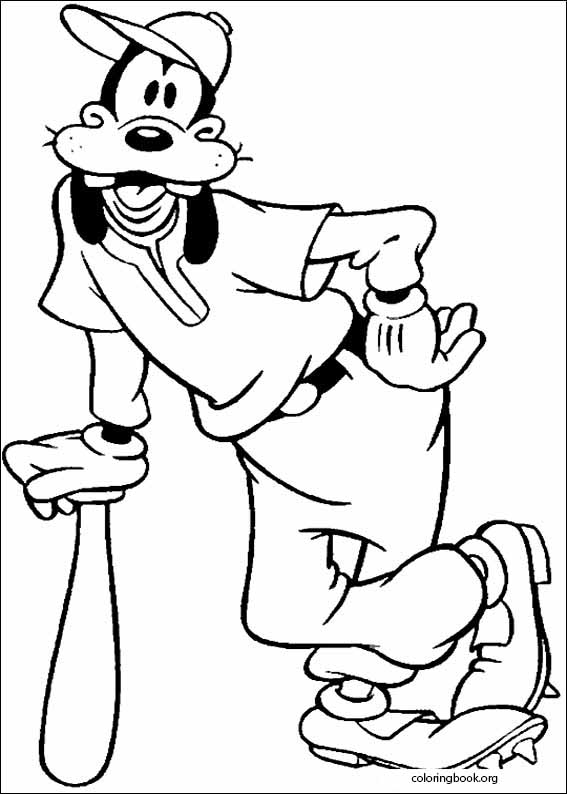 Goofy coloring page (030)
