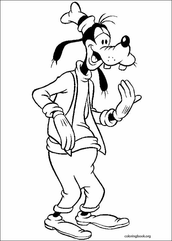 Goofy coloring page (031)
