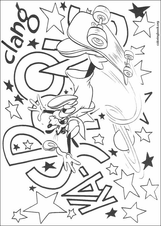 Goofy coloring page (034)